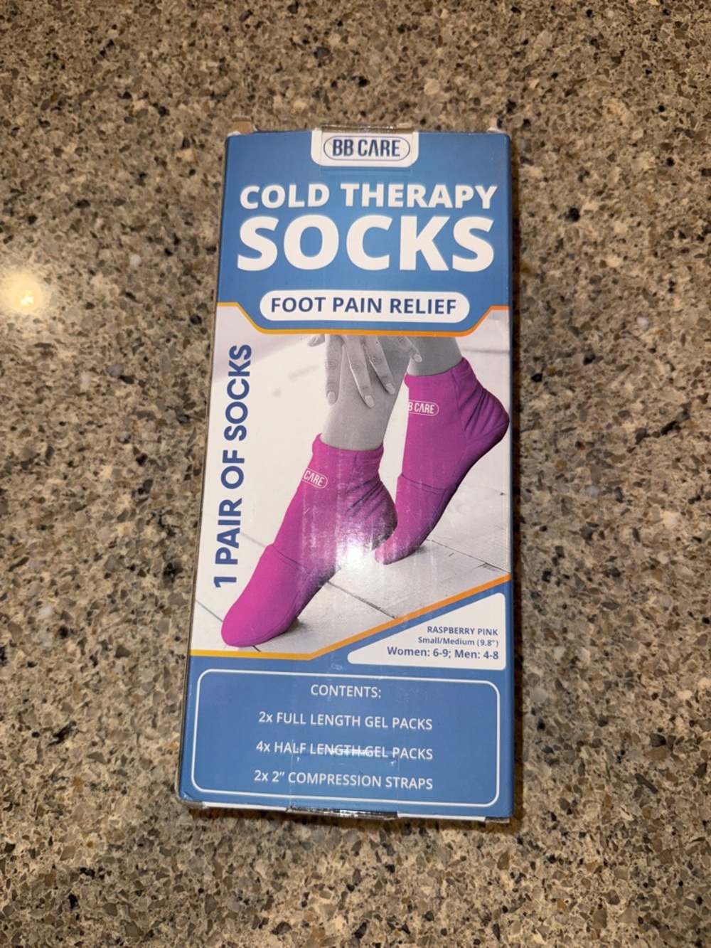 Cold Therapy Socks - plantar fasciitis, surgery, swollen feet, foot pain-New - Picture 3 of 6
